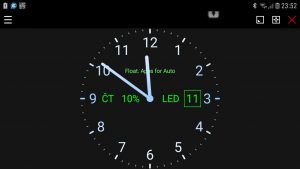 Analog clock for Floating Apps for Auto