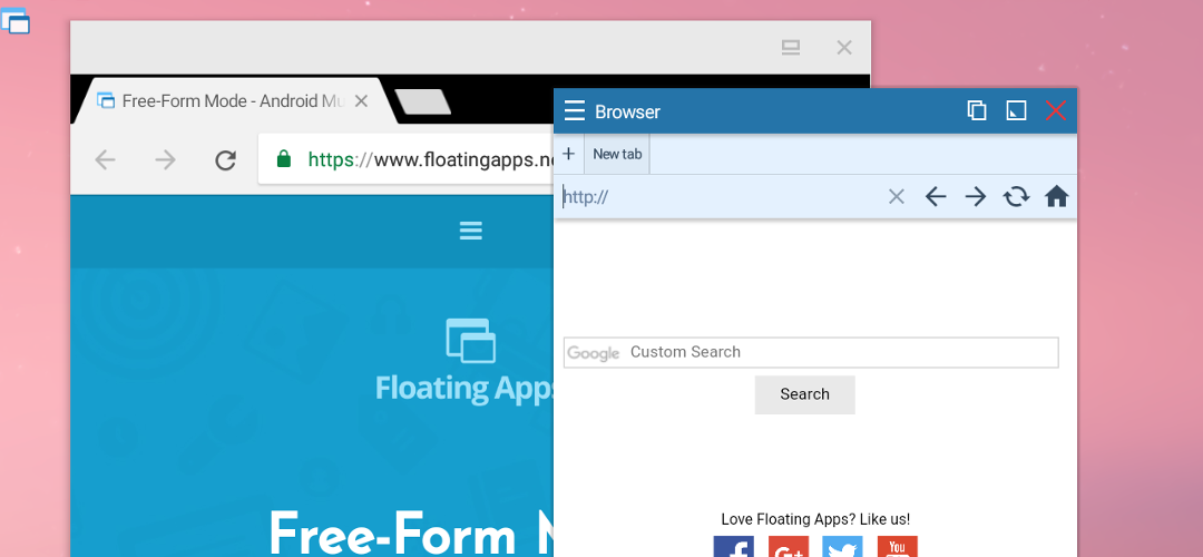 Floating Apps - free form mode / floating normal apps