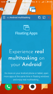 Floating Browser tabs