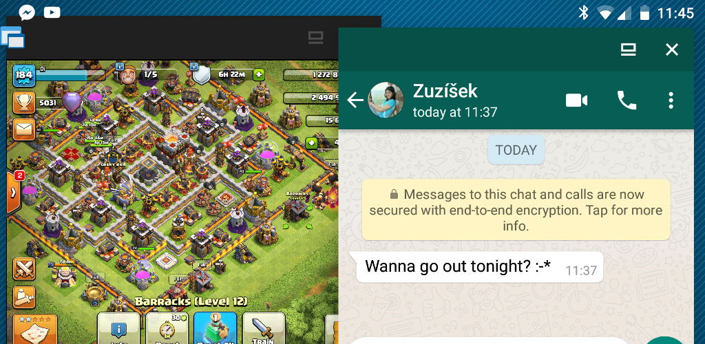 Floating WhatsApp and Clash of Clans!