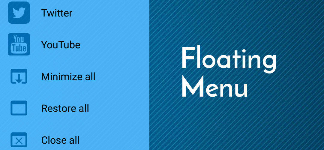Getting started using Floating Menu