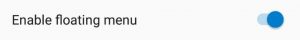 Getting started using Floating Menu