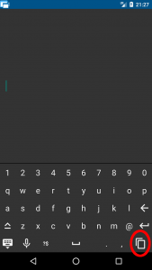 Floating Apps for Auto: Copy feature in the floating keyboard