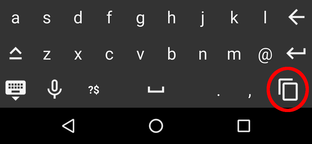 Floating Apps for Auto: Copy feature in the floating keyboard