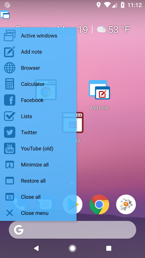 All about the new configurable shortcut Floating Apps
