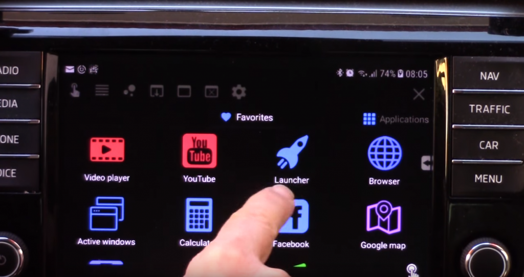 MirrorLink & installed apps Floating Apps