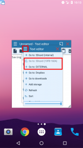 Floating text editor