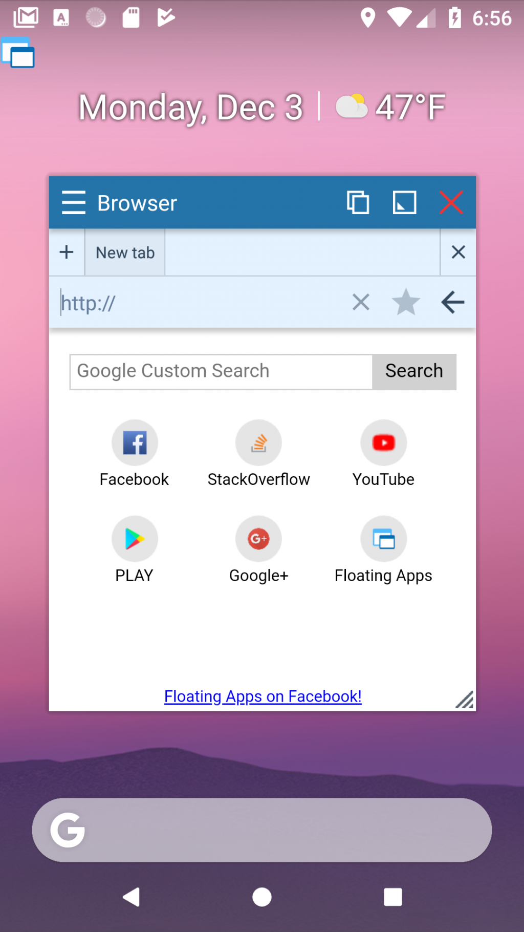 Version 4.9: Browser & Bookmarks Improved – Floating Apps