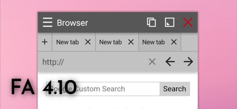 Version 4.10 – Improved browser – Floating Apps